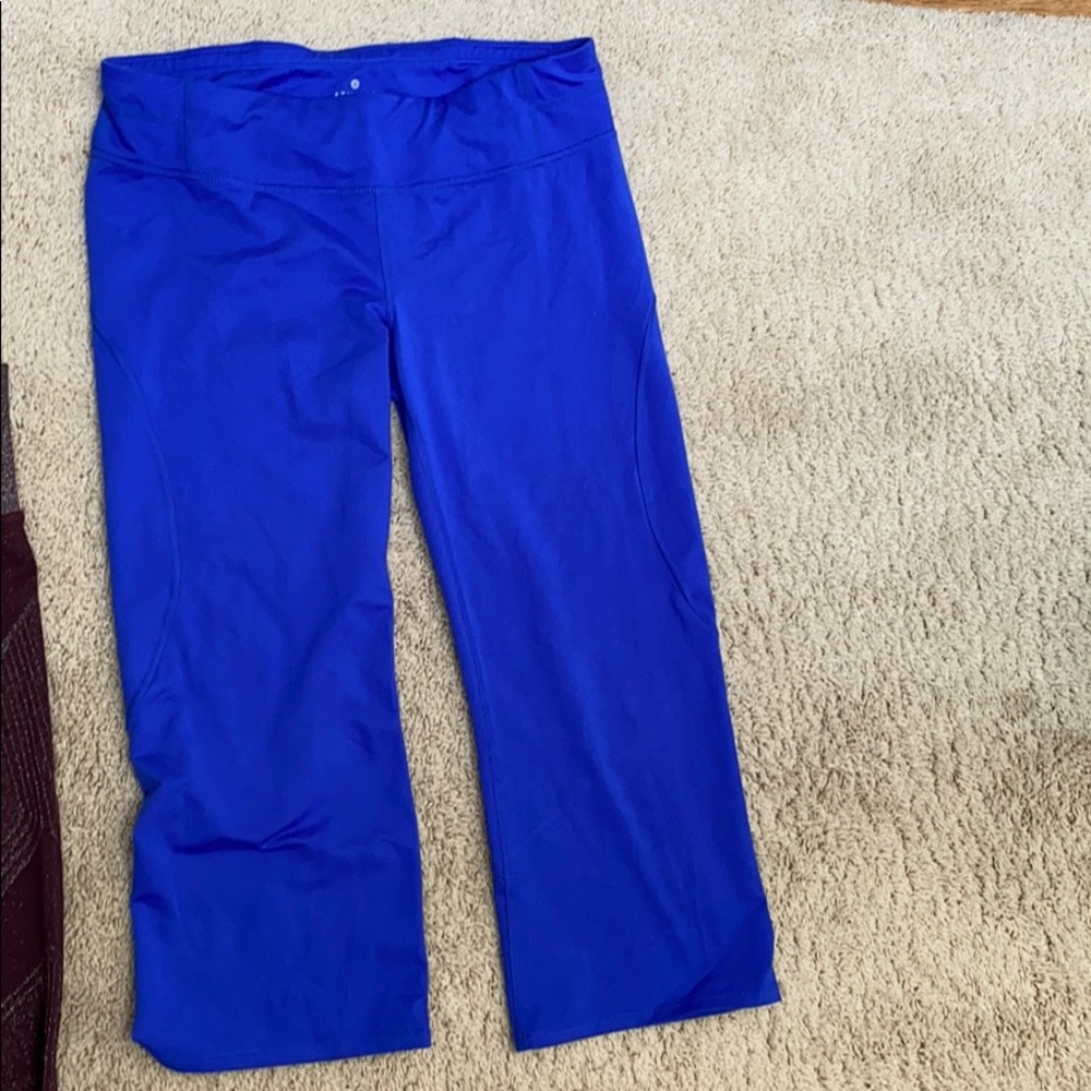 large royal blue yoga pants